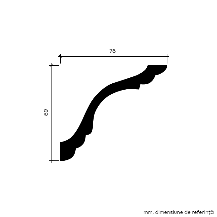 Cornisa FLEXIBILA 1.50.102