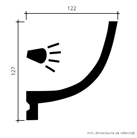 Cornisa FLEXIBILA 1.50.220 LED