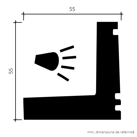 Cornisa FLEXIBILA 1.50.226 LED