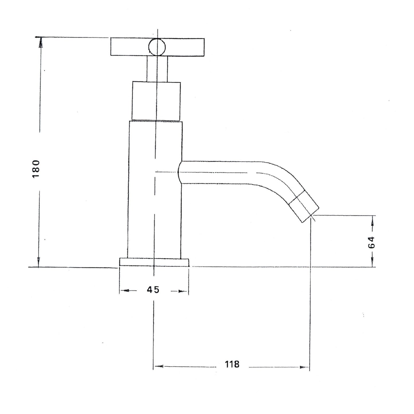 AXIA Baterie lavoar apă rece, crom