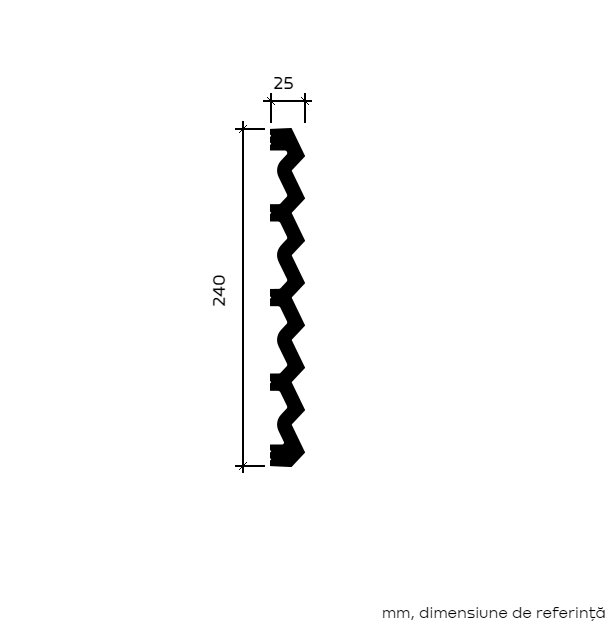 Panou decorativ RIFLAJ 6.59.803