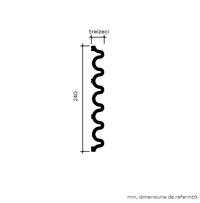 Panou decorativ RIFLAJ 6.59.804