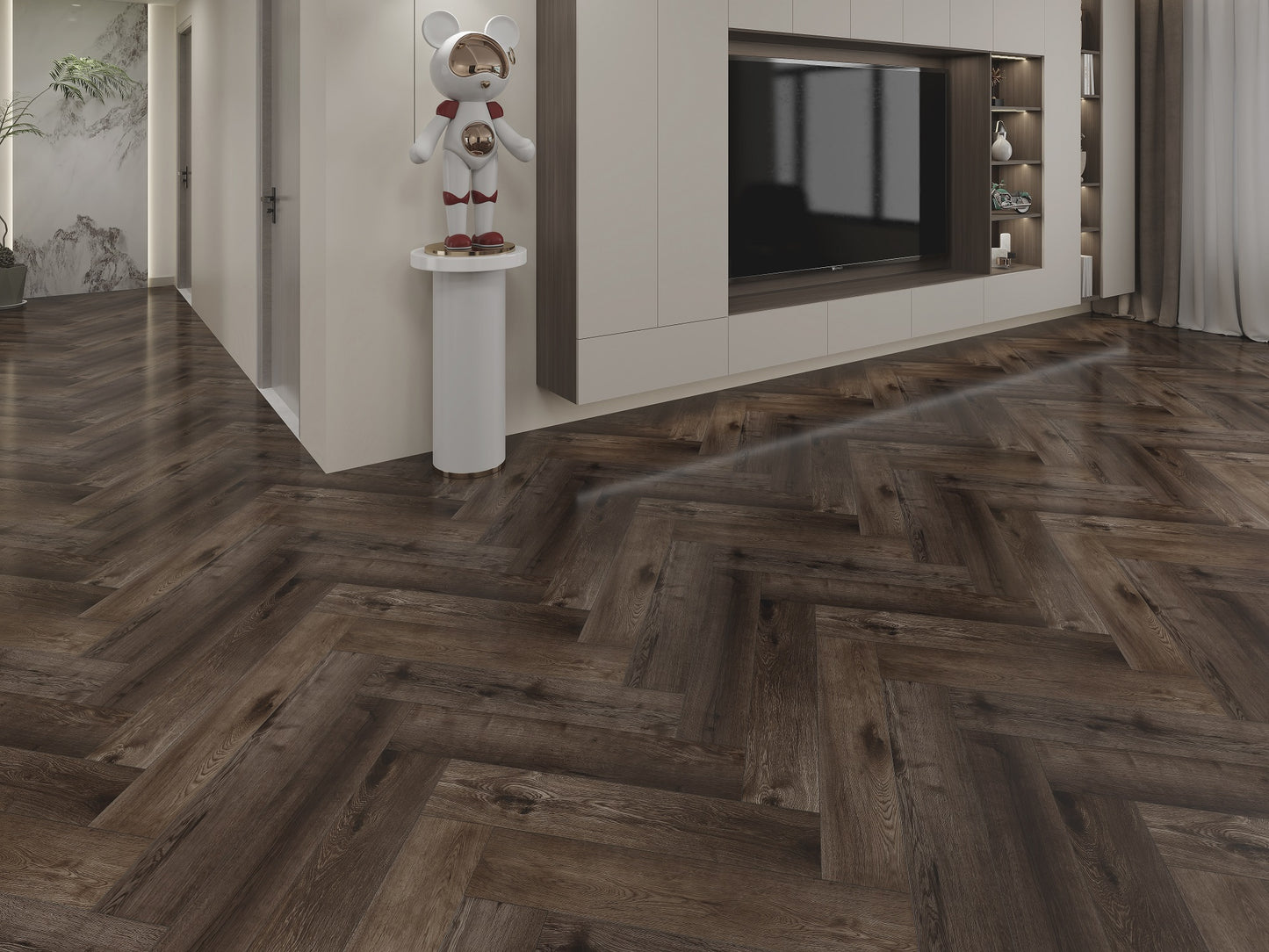 SPC WOOD de luxe OAK Charcoal Herringbone 6RL507HB