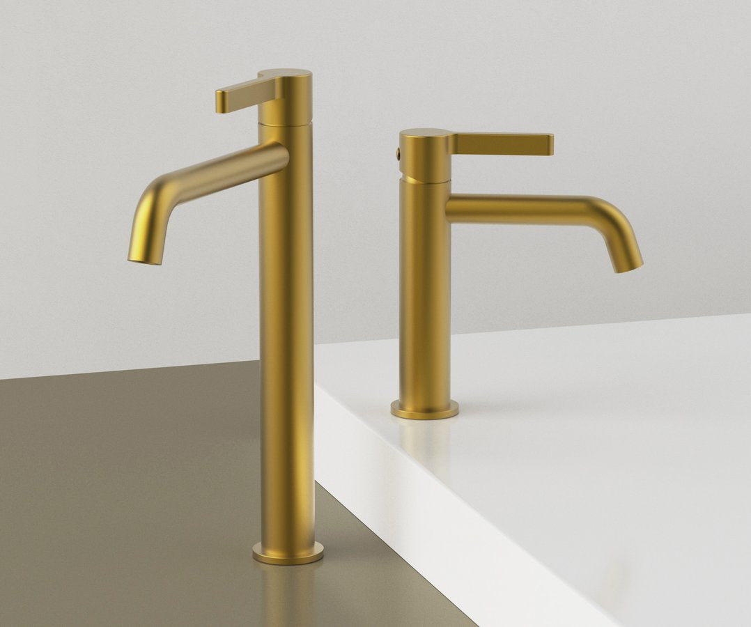 ICONIC Baterie lavoar, auriu mat