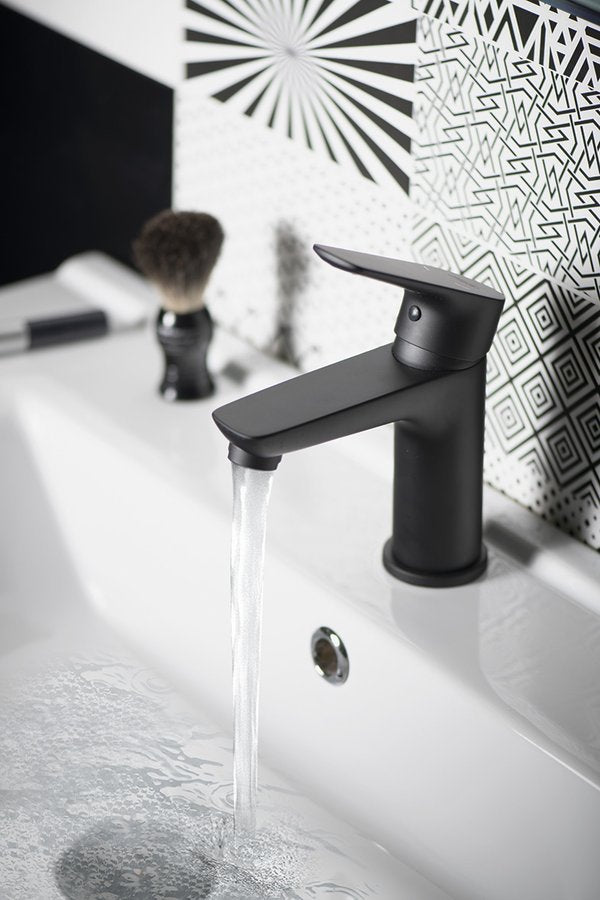 LOTTA Baterie lavoar, negru mat