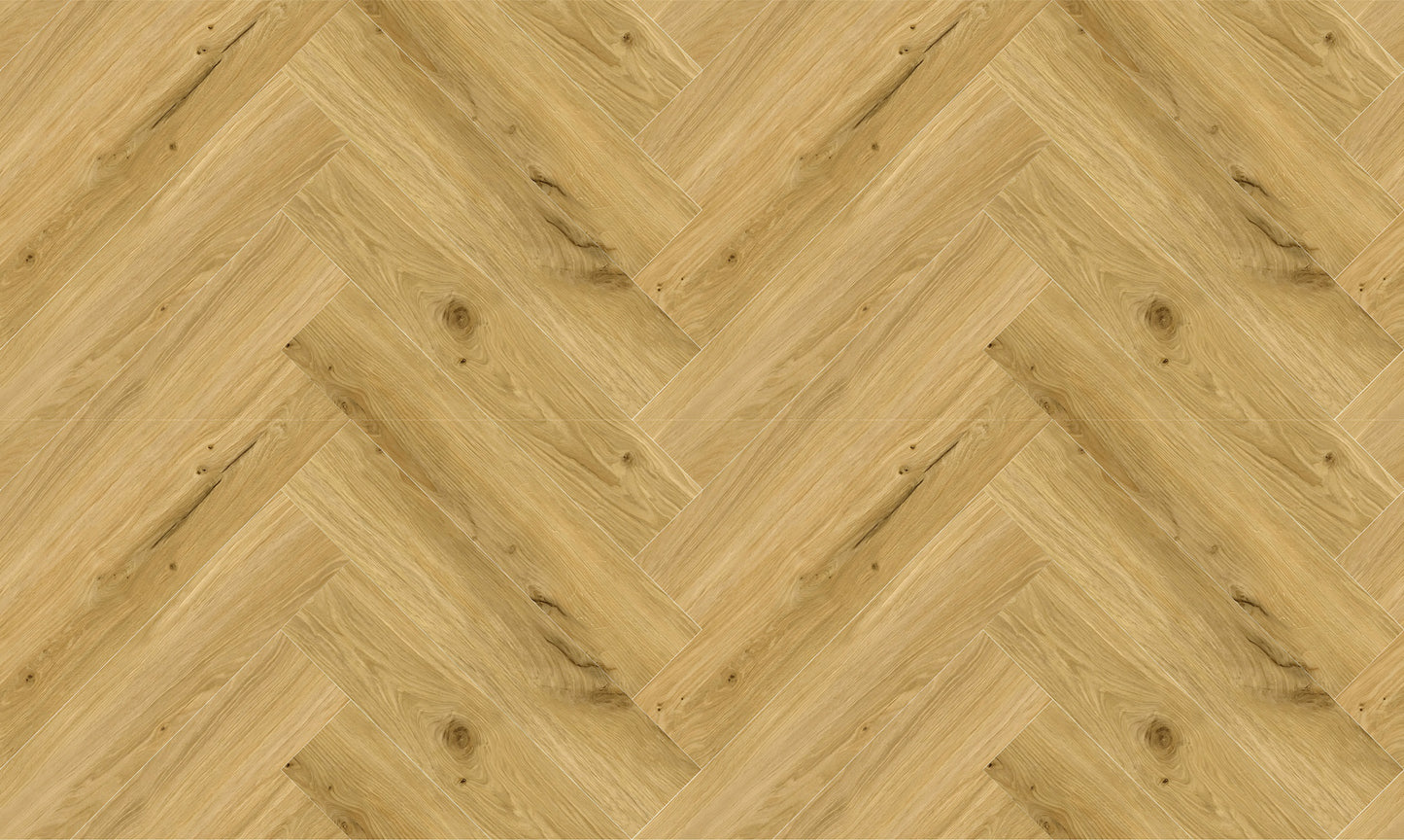 SPC HERRINGBONE Honey Oak HB P7001 RMV209X125