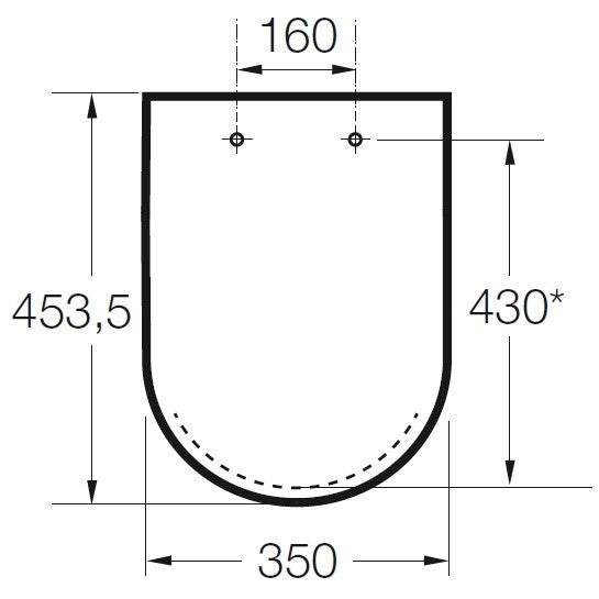 The Gap Slim Capac WC soft-close, alb