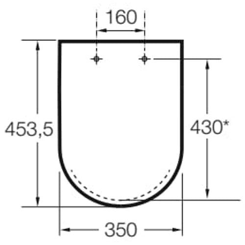 The Gap Capac WC, alb