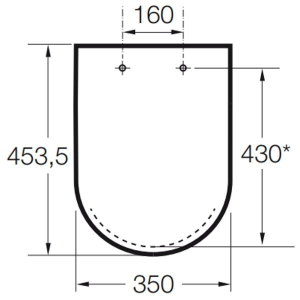 The Gap Capac WC soft-close, alb
