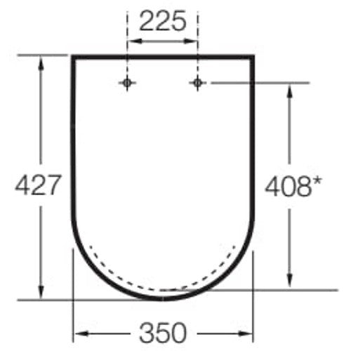 The Gap Square Capac WC, alb