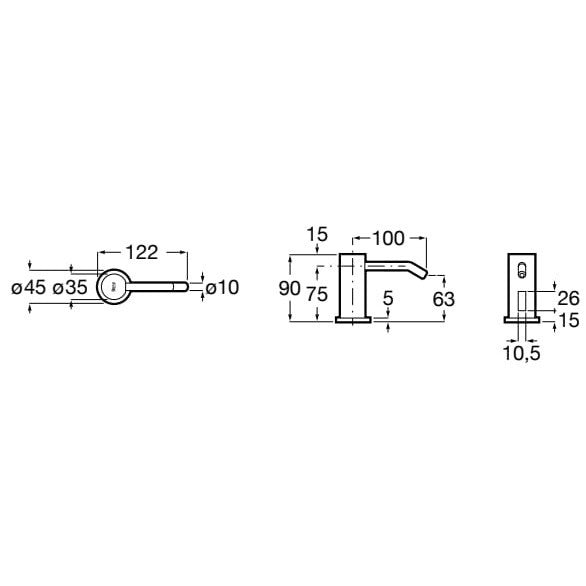 Ona Dozator sapun lichid cu senzor, montaj incastrat, alimentare baterii