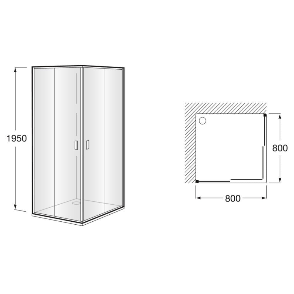 Victoria Panou dus - usa glisanta 80 cm