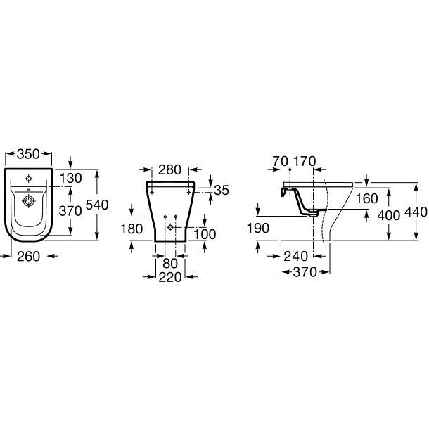 The Gap Bideu lipit de perete 35x54 cm