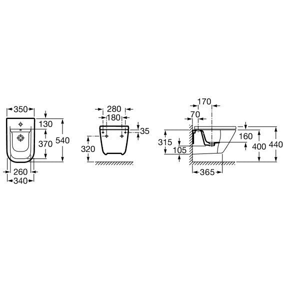 The Gap Bideu suspendat 35x54 cm