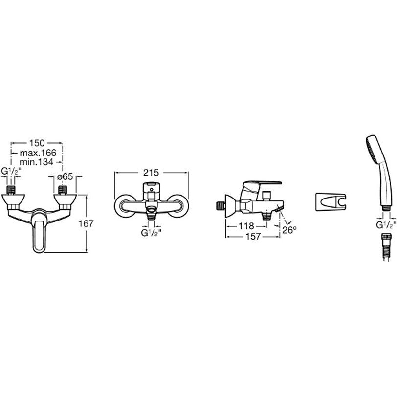 Victoria Baterie cada dus, set complet