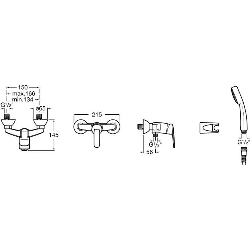 Victoria Baterie dus, set complet