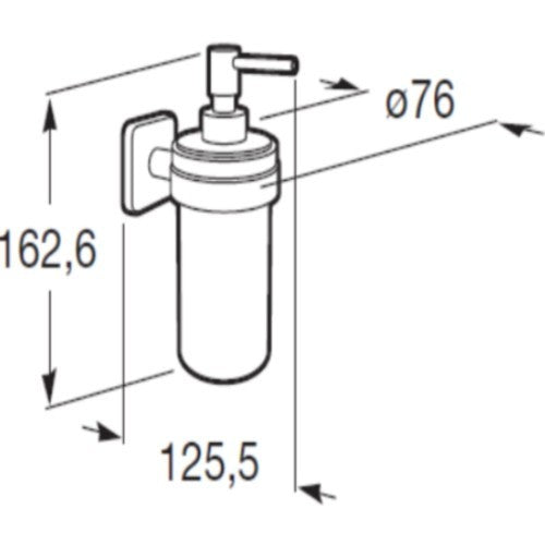 Victoria Dozator sapun lichid, montaj adeziv sau cu suruburi