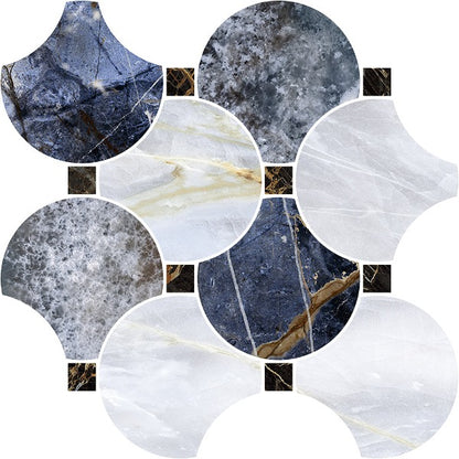 SERENADE MOSAICO CIRCLE BLUE 29X29