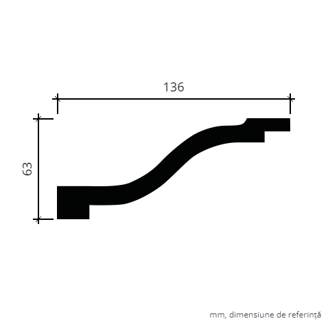 Cornisa FLEXIBILA 1.50.131