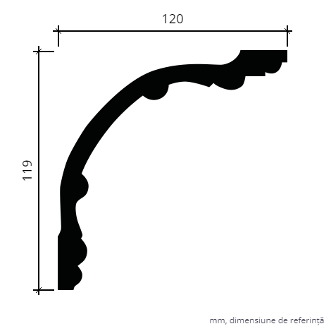 Cornisa FLEXIBILA 1.50.168