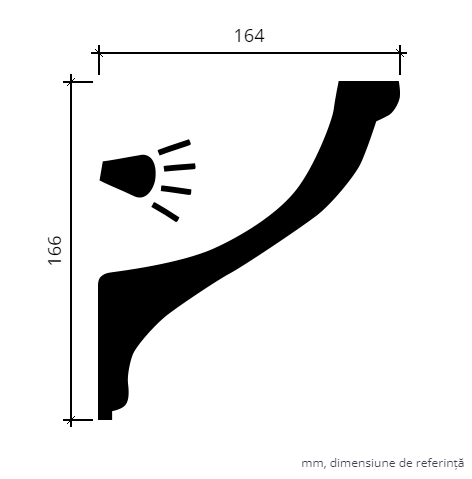 Cornisa FLEXIBILA 1.50.222   LED