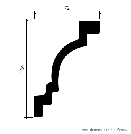 Cornisa POLIURETAN 1.50.249