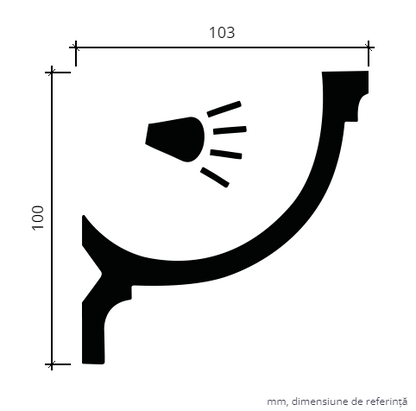 Cornisa FLEXIBILA 1.50.261   LED