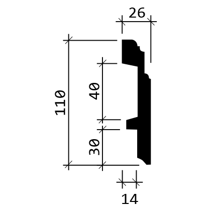 Plinta HARDEC 6.53.101