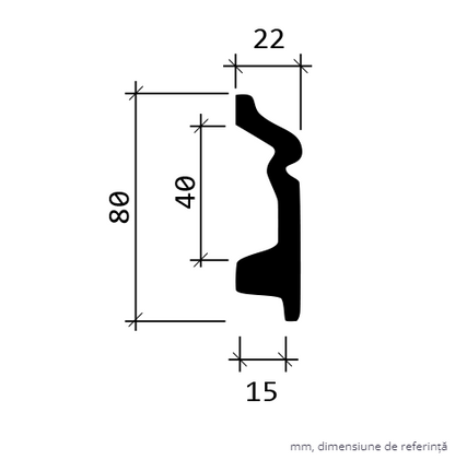 Plinta POLIURETAN 1.53.107