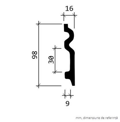 Plinta POLIURETAN 1.53.109