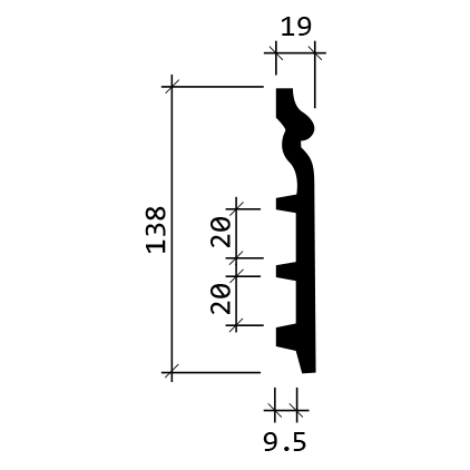 Plinta POLIURETAN 1.53.110