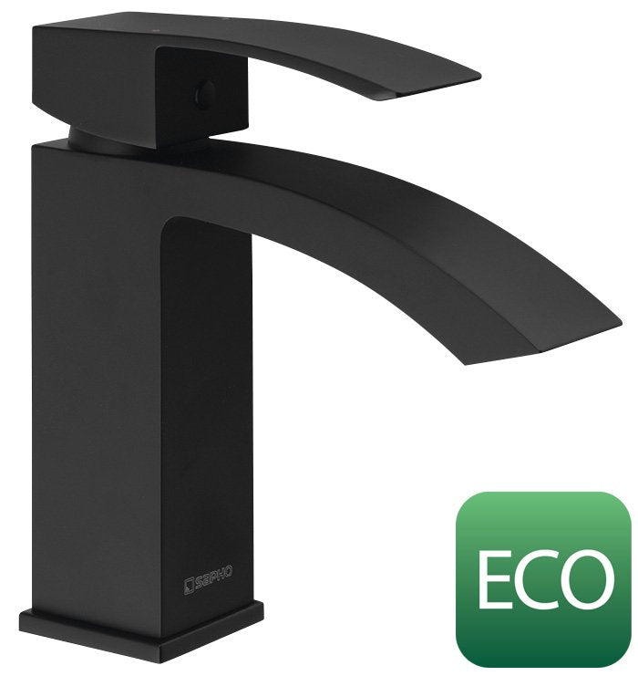 GINKO Baterie lavoar 35 cu cartuș ECO, negru mat