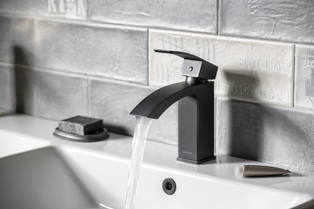 GINKO Baterie lavoar 35 cu cartuș ECO, negru mat