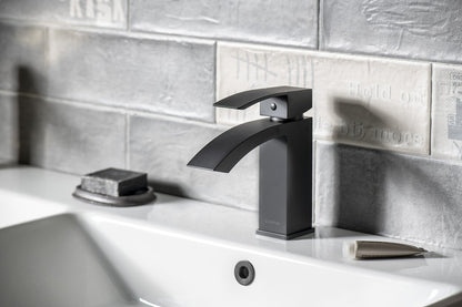 GINKO Baterie lavoar 25, negru mat