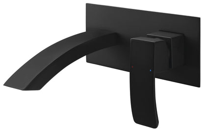 GINKO Baterie lavoar încastrată, negru mat