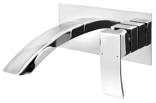 GINKO Baterie lavoar încastrată, crom