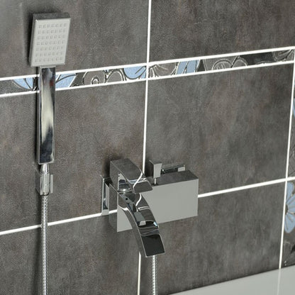 GINKO Baterie cadă montaj pe perete, crom