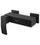 GINKO Baterie duș montaj pe perete, negru mat