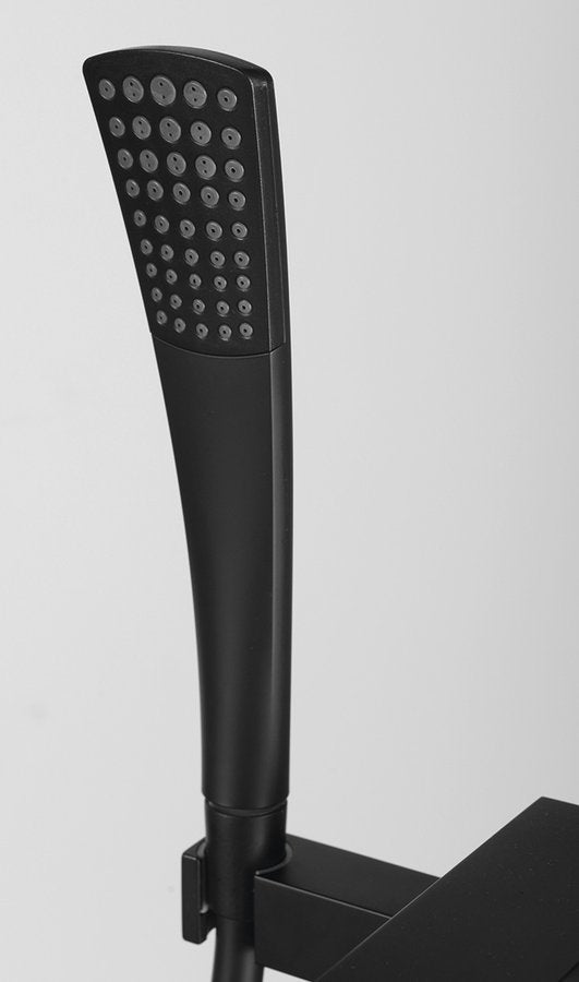 GINKO Baterie cadă freestanding, negru mat