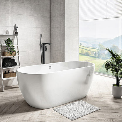 GINKO Baterie cadă freestanding, negru mat