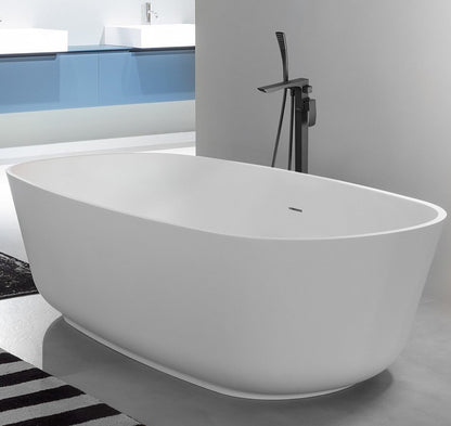 GINKO Baterie cadă freestanding, negru mat