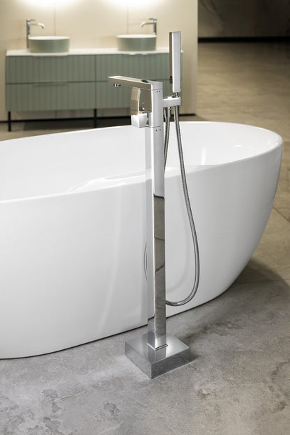 GINKO Baterie cadă pe pardoseală, crom