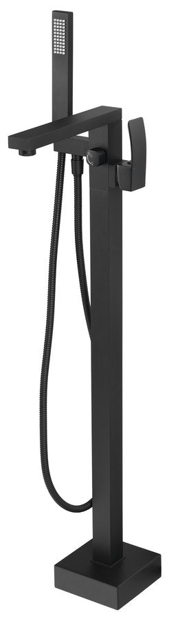 GINKO Baterie cadă pe pardoseală, negru mat