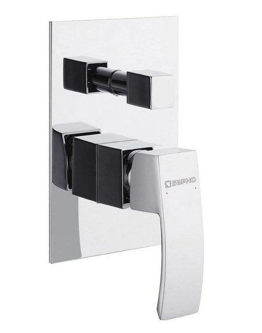 GINKO Baterie duș încastrată, 2 căi, crom