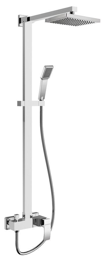 GINKO Set duș combinat cu baterie, crom