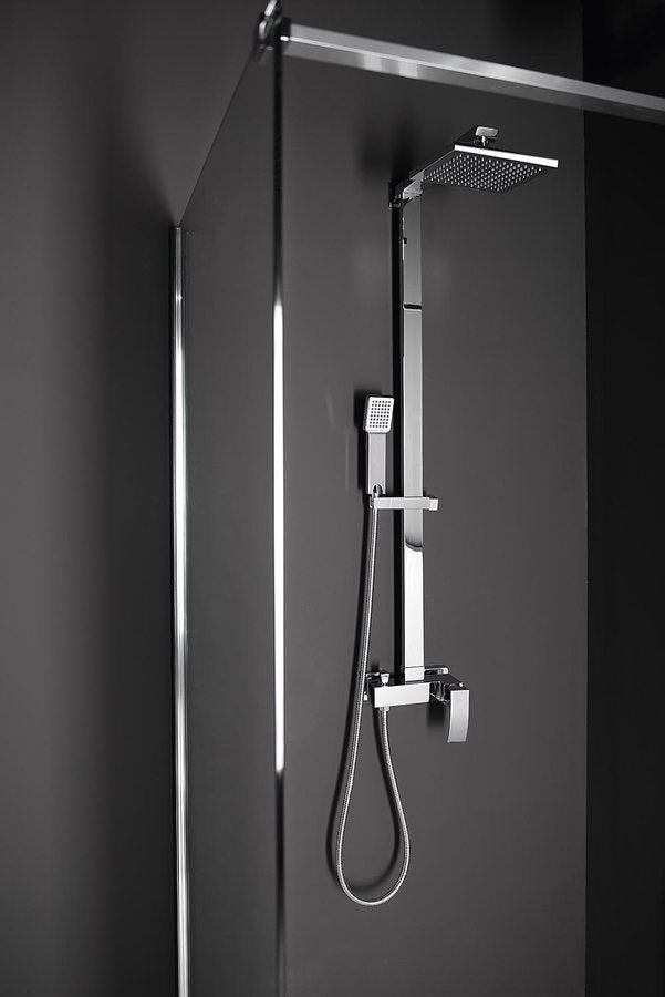 GINKO Set duș combinat cu baterie, crom