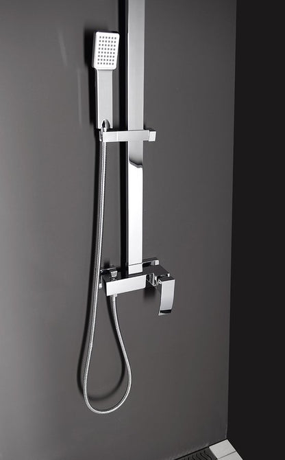 GINKO Set duș combinat cu baterie, crom