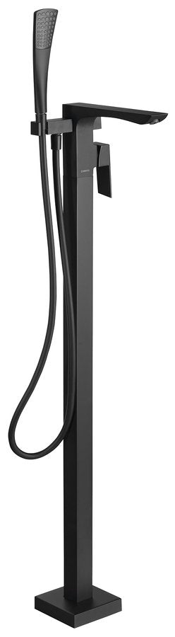 LATUS Baterie cadă freestanding, negru mat