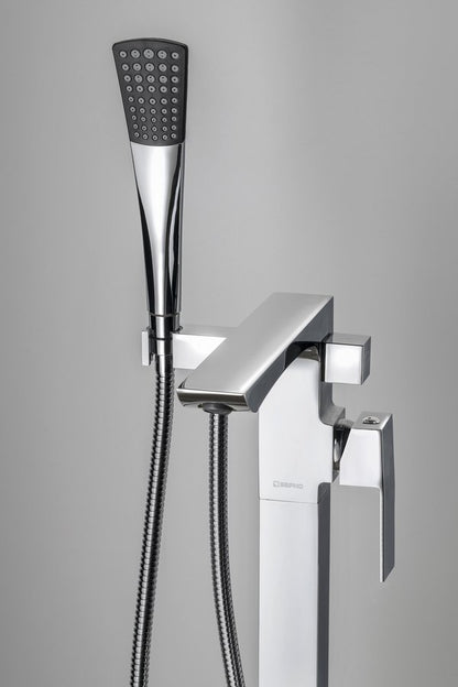 LATUS Baterie cadă freestanding, crom