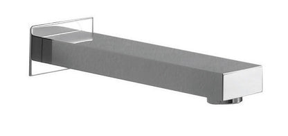 Wall-mounted Pipă pătrată 200 mm, crom